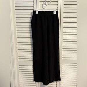 Black Wide-Leg Pants